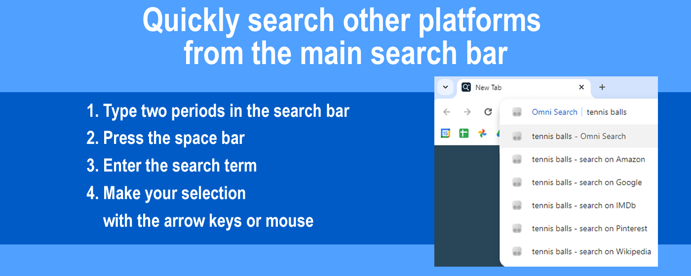 Add enhanced search options to the search bar and right click menu